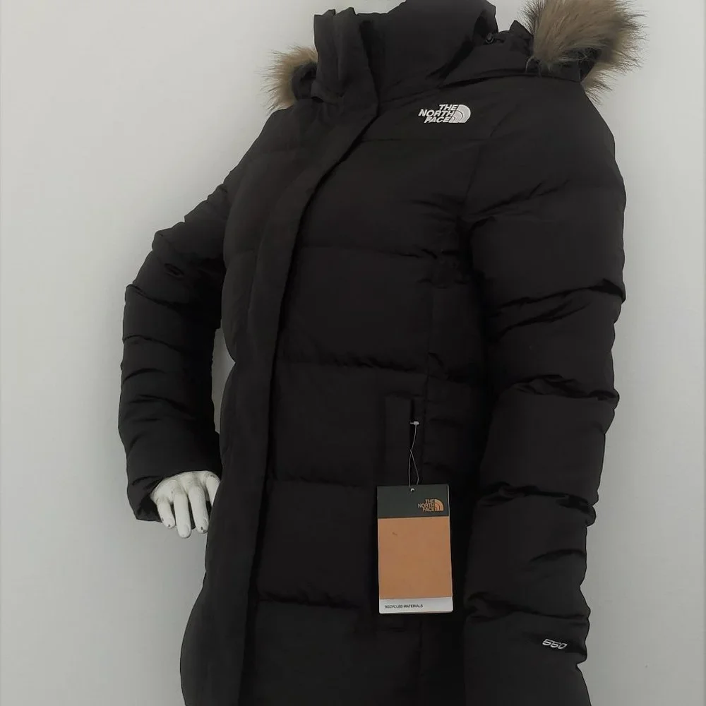 THE NORTH FACE WOMEN GOTHAM GOOSE DOWN PUFFER JACKET Black size S M L XL XXL - Picture 2 of 4
